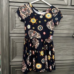 Brand New Dot Dot Smile Dia De Los Muretos Dress, navy blue, 12-24 months!